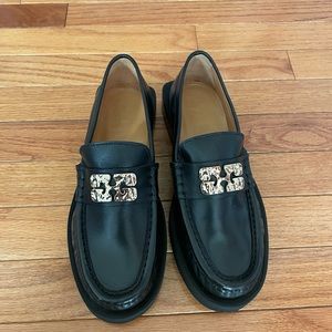 Ganni Butterfly Logo Loafers Size 37 NWT